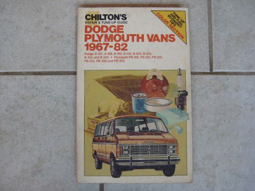 Chilton&#039;s 6934 dodge plymouth vans 1967-1982 repair manual &amp; tune-up guide