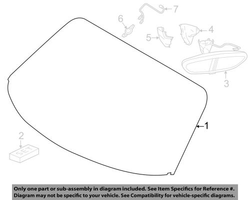 Porsche 98154191136 windshield glass