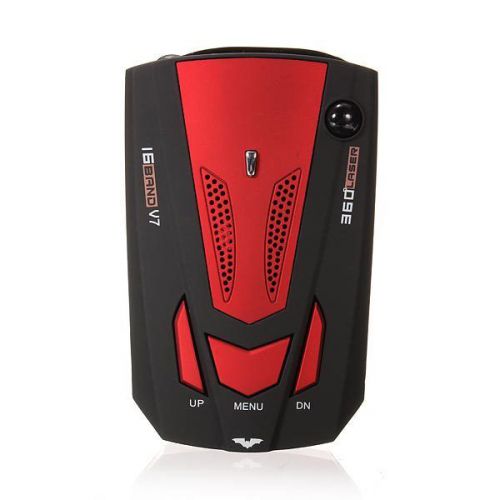 V7 car radar detector speed alarm support russian english