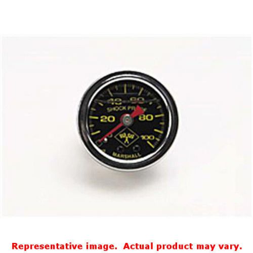 Russell 650320 fuel press gauge black face/chrome case range: 0-100psi fits:uni