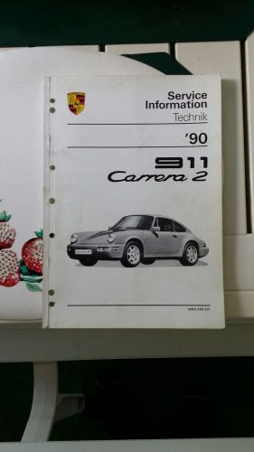 1990 porsche 911 carrera 2 service information manual oem technik