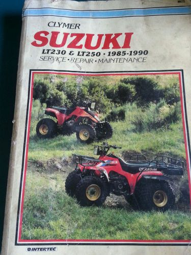 Clymer suzuki lt230 &amp; lt250 service repair and maintenance manual