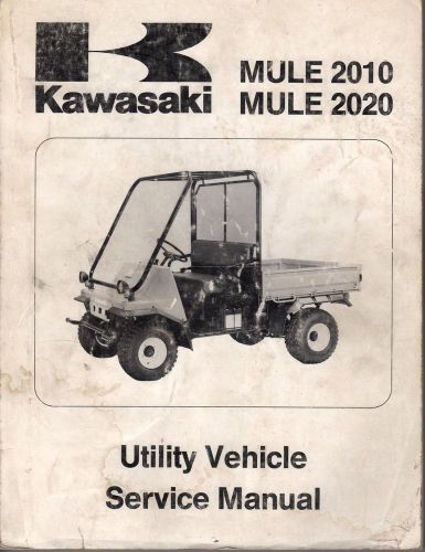 1990 kawasaki utility vehicle mule 2010 p/n 99924-1133-01 service manual (602)