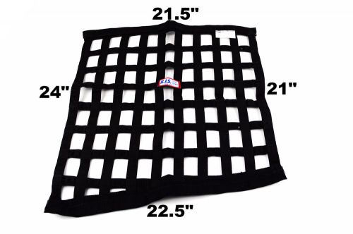 Rjs racing sfi 27.1  black ribbon window net 22.5 x 21 x 22.5 x 24