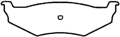 Bendix d641 brake pad or shoe, rear-disc brake pad