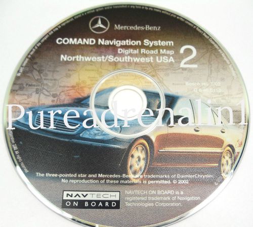 01 02 2003 mercedes e320 e430 e55 amg s500 navigation cd 2 az co id mt or ut wy