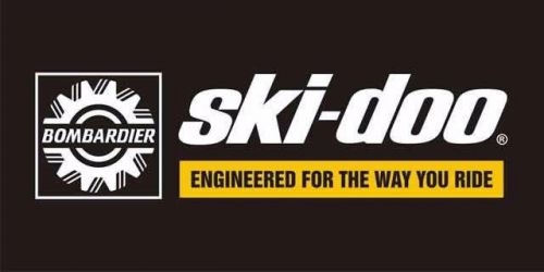 Ski doo skidoo flag banner bombardier way you ride sign 4x2 feet