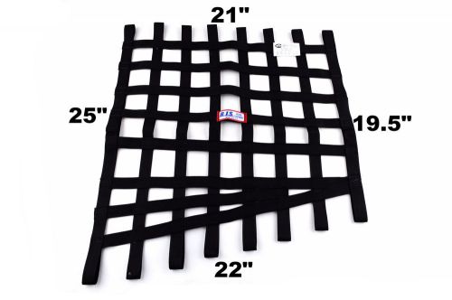 Rjs racing sfi 27.1  black ribbon loop window net 21 x 19.5 x 22 x 25