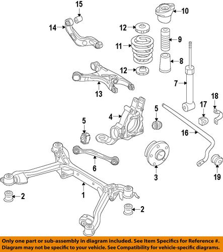 Audi oem 11-15 a4 rear suspension-knuckle 8k0505431ap