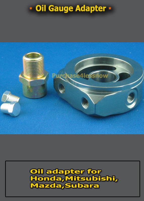 Oil pressure & temperature gauge adapter turbo oil fee