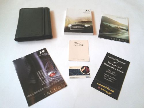 Jaguar 2007 2008 2009 xk xkr xkr-s owners manual guide set w/ case