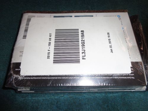 2015 ford f-150 truck owner&#039;s manual set / new sealed f-series guide book set