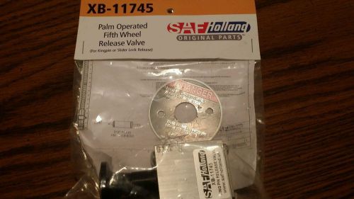 Palm operated fifth wheel kingpin  release valve xb-11745