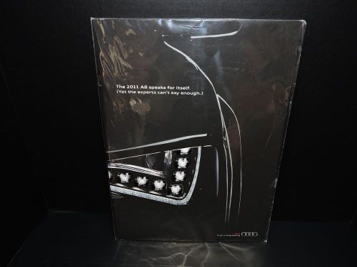 Audi a8 2011 new mint sales brochure in original cellophane free shipping !!!