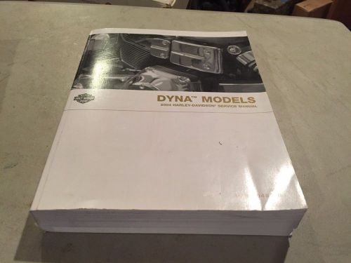 Harley davidson 2004 dyna  models oem service manual  - free shipping