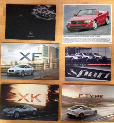 Sales catalogs  mercedes benz  amg book  and jaguar  new