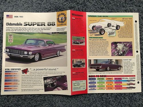 ★★ 1960 oldsmobile super 88 hotrod - collector brochure specs info ★★