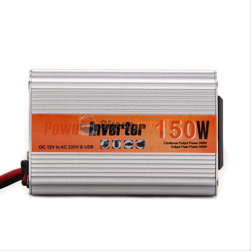 150w car truck usb dc 12v to ac 220v power inverter converter charger adapter