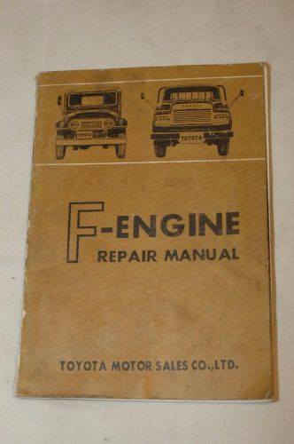 Toyota f-engine repair manual 97213 1966 land cruiser vintage truck hard to find