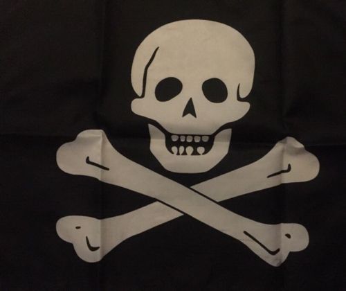 New jolly roger crossed bones pirate flag skull 12 x 18&#034; boat size free ship