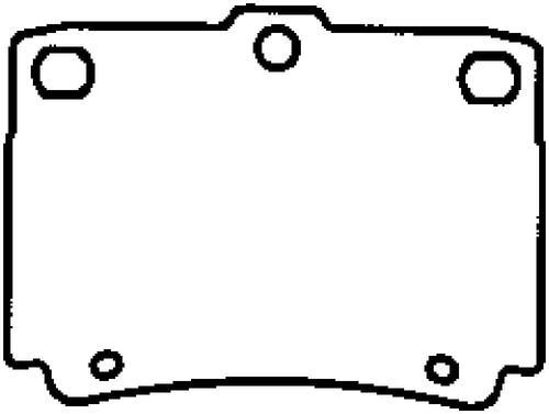 Bendix d733 brake pad or shoe, rear-disc brake pad