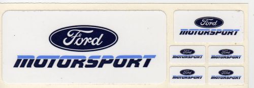 Rare ford motorsport mini decal sheet m-1820-b1