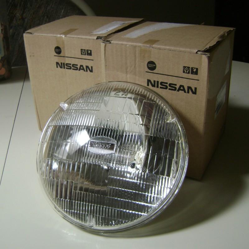 Nos nissan datsun 240z head lamp sealed beam units pair