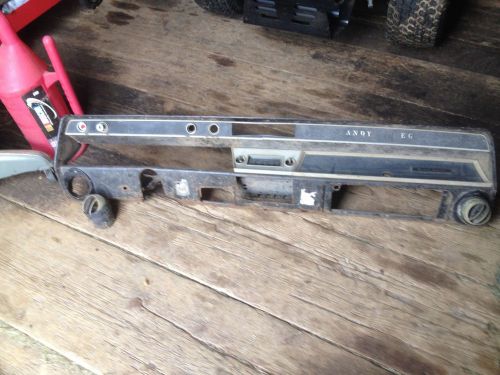 1966 ss chevelle dash face with radio and air conditioning plus other parts