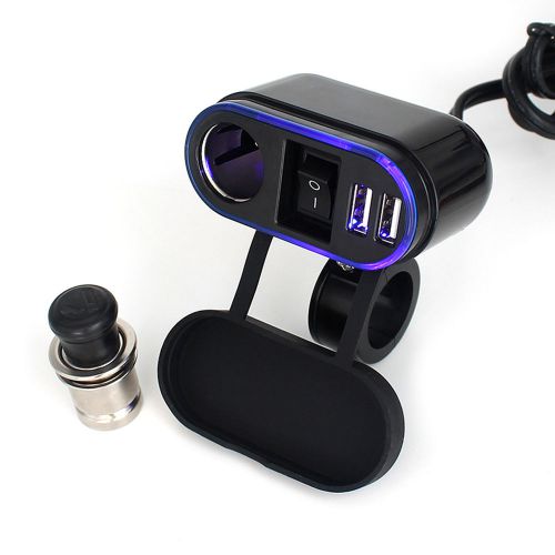 Cigarette lighter with switches+usb cs-304 for motorcycle car