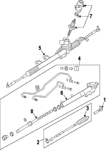 Nissan\infiniti d8640eg00c genuine oem outer tie rod