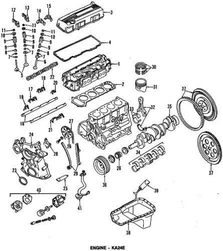 Nissan 1501040f0a genuine oem oil pump