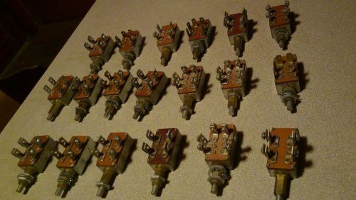 19 lot of cole hersee vintage nos push switch lot