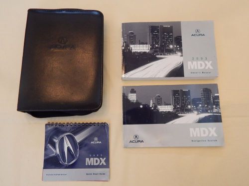 2003 acura mdx &amp; navigation system owner&#039;s manual