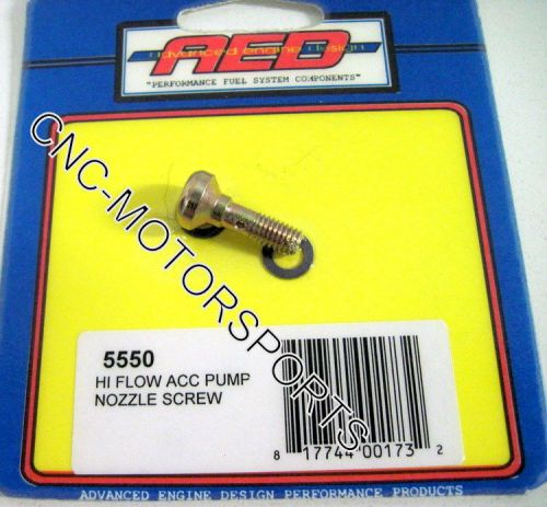 Aed holley carburetor hi flow accelerator pump nozzle screw