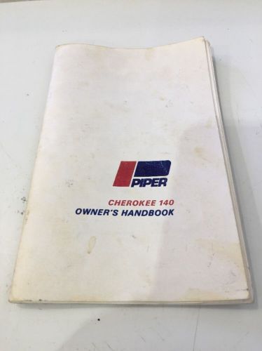 Piper cherokee 140 pa-28-140 information manual pilot operating handbook