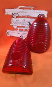 1955 chevy belair taillight lens led sedan hardtop nomad wagon convertible pair