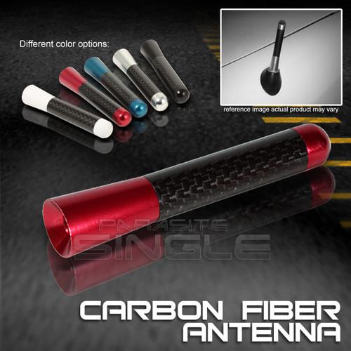 Real carbon fiber overlay/redcar radio 3" antenna upgrade w/adapters