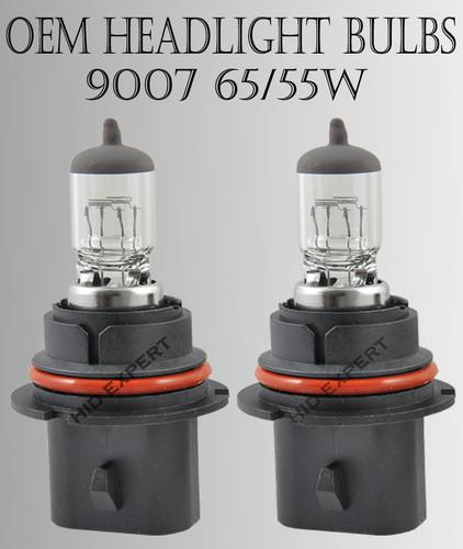 9007-hb5 dot 65/55w hi/lo stock factory clear halogen light bulbs free ship a7