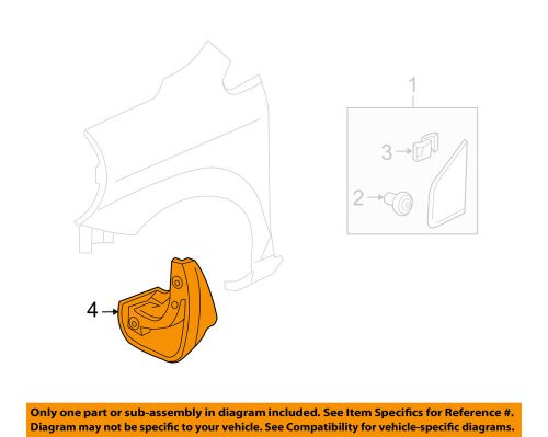 Honda oem 09-13 fit-mud flap 08p00tk6100