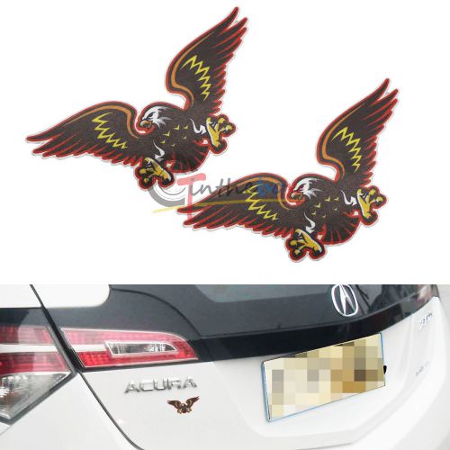 2pcs eagle design self adhesive sticker decals decoration for car window door