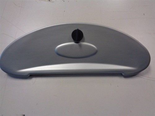 Glove box door silver with black twist latch 19&#034; x 6 5/8&#034; marine boat