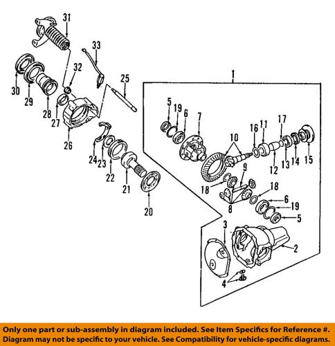 Mitsubishi oem 91-05 montero differential-rear pinion bearing mr430475