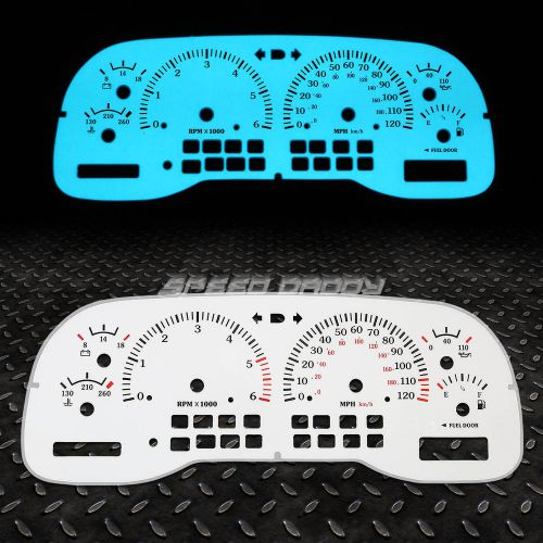 White face dash indiglo glow gauge el cluster for 97-99 dakota/durango at/mt