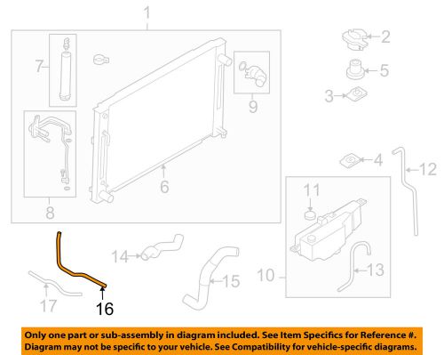 Nissan oem radiator-hose 21631jk000