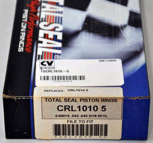 Total seal crl1010-5 ring set 4.005 .043 .043 3/16 low oil tension 16lb +/-