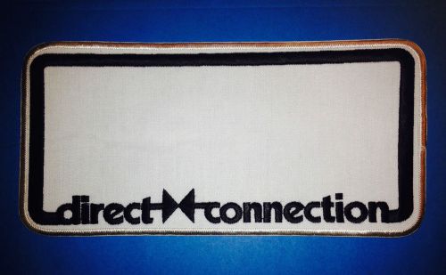 Vintage 1980&#039;s chrysler mopar direct connection large car club patch crest dodge