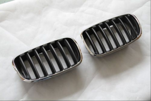 Fit bmw x5 e70 2007-2013 new style chrome black front grille mesh grill vent