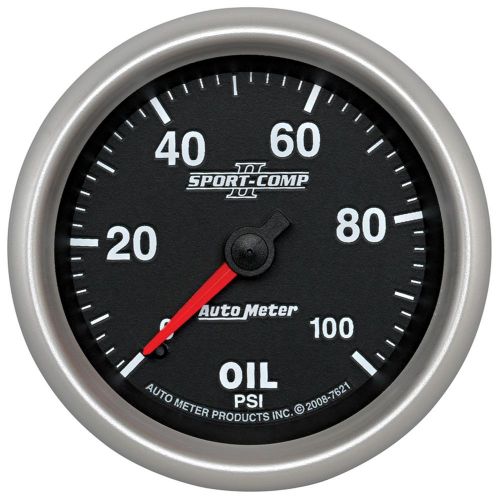 Auto meter 7621 sport-comp ii; mechanical oil pressure gauge