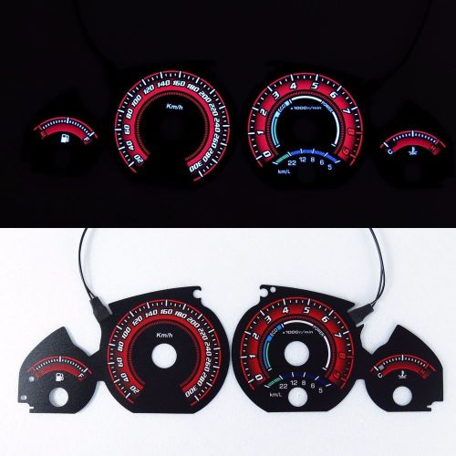 Indiglo glow gauge dash black red face el cluster for bmw e46 m3 92-98 kmh