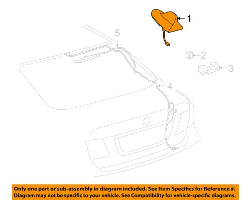 Lexus toyota oem 10-12 ls600h-antenna 8676050120c1